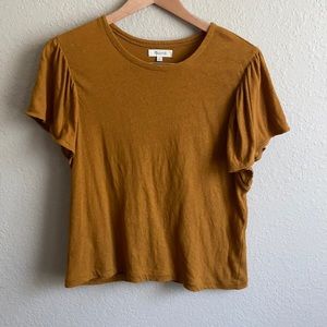 Madewell Flutter Sleeve Sweater Tee